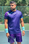 Neptune Athletics men's purple competition crew t-shirt