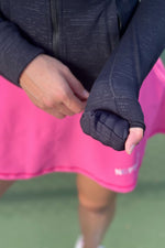 Neptune Athletics women's black hooded zip up jacket